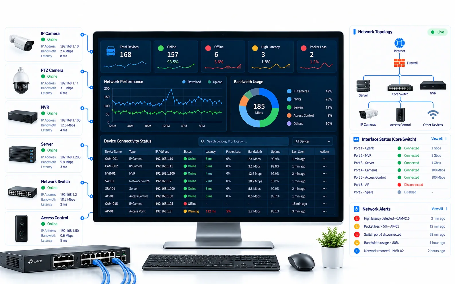Network & Connectivity Monitoring in OrionAlerts Health Monitoring